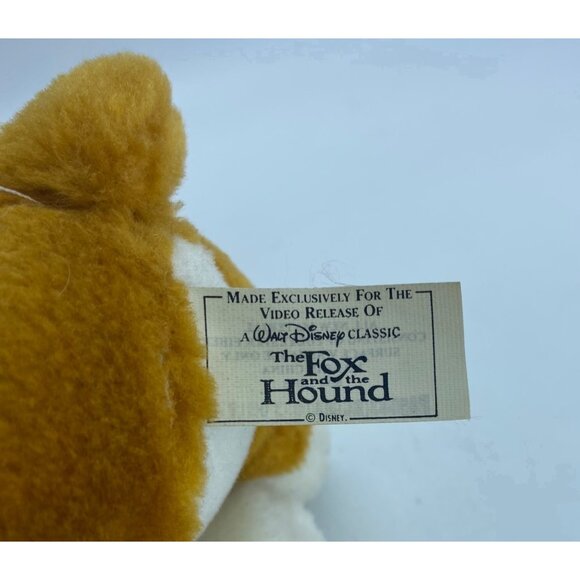 Vtg Disney The Fox And The Hound Copper Puppy Dog Plush Stuffed Animal Toy 7.5" - Picture 5 of 8